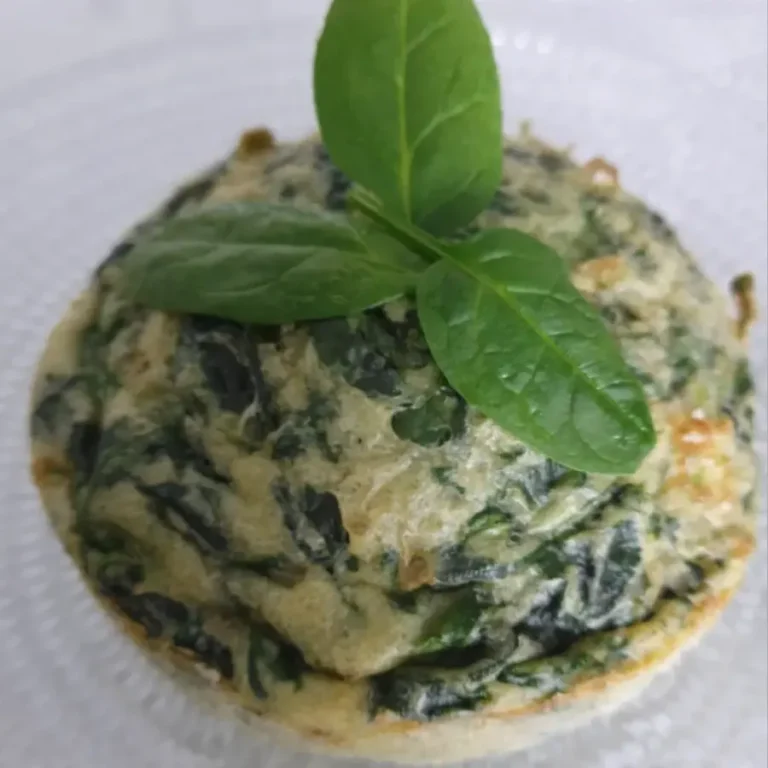 Moelleux d&rsquo;épinards au parmesan