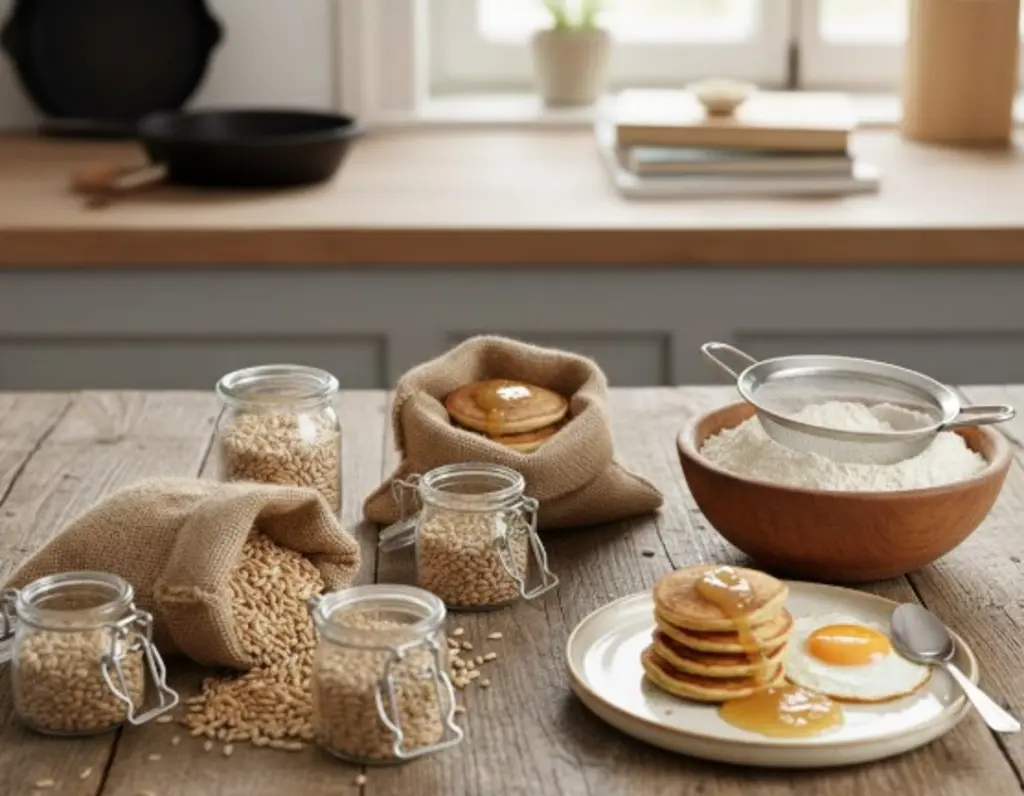 Farine d&rsquo;orge mondée