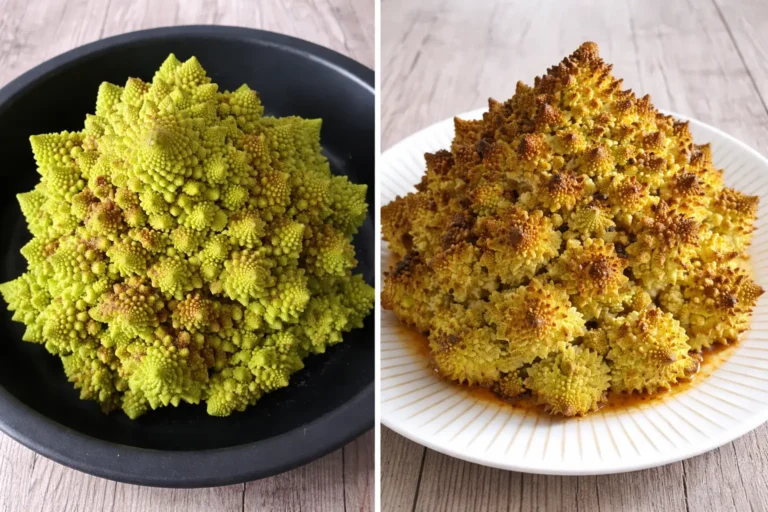Chou romanesco fourré, rôti