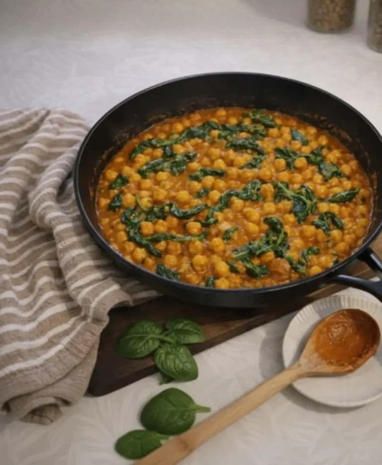 Pois chiches fondants au curry doux