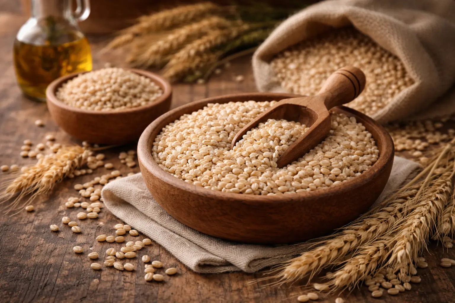 Graines d’orge mondée