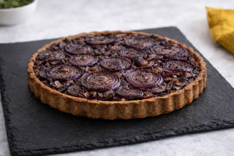 Tarte aux oignons confits