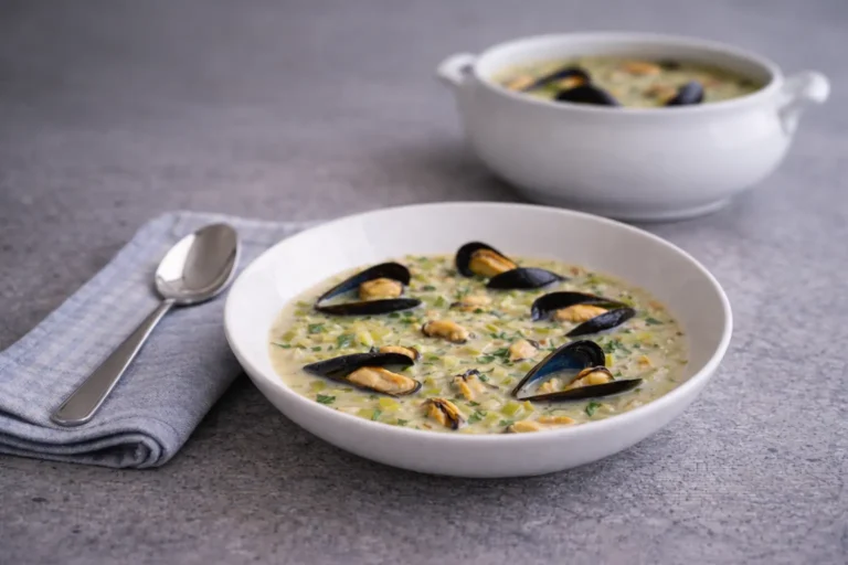 Nage marine au poireau