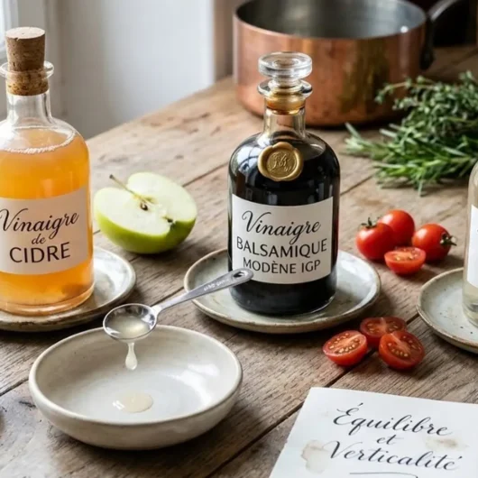 Vinaigre : acidité maîtrisée, équilibre et geste juste