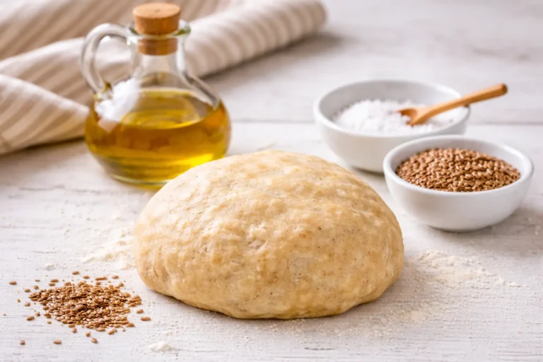 pâte légère aux graines de lin bocal d'huile et graines