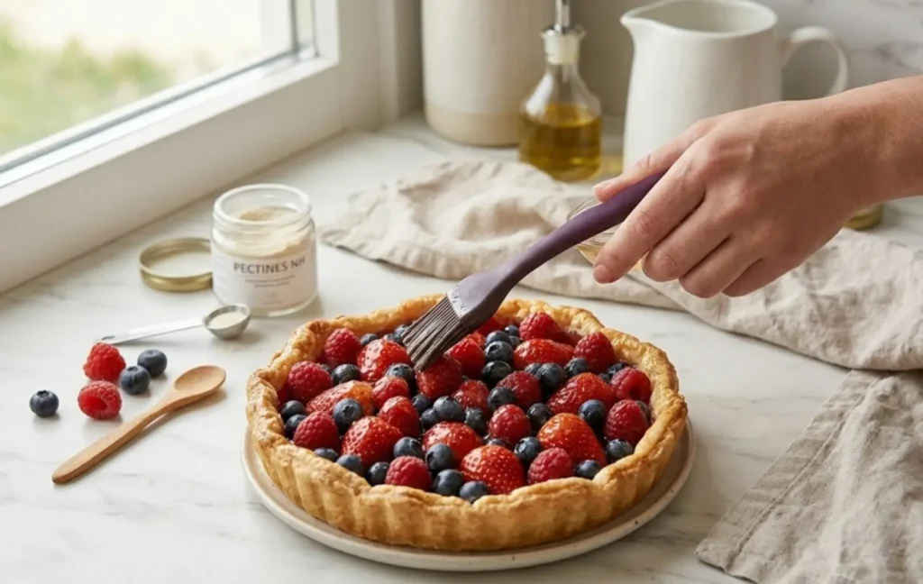 L'utilisation des Pectines permet d'obtenir un nappage brillant et une tenue précise, tout en préservant la fraîcheur naturelle des fruits.