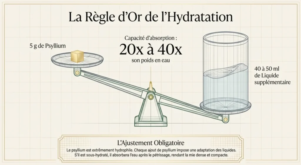 psyllium dosage eau 5g 50ml hydratation cuisine ig bas