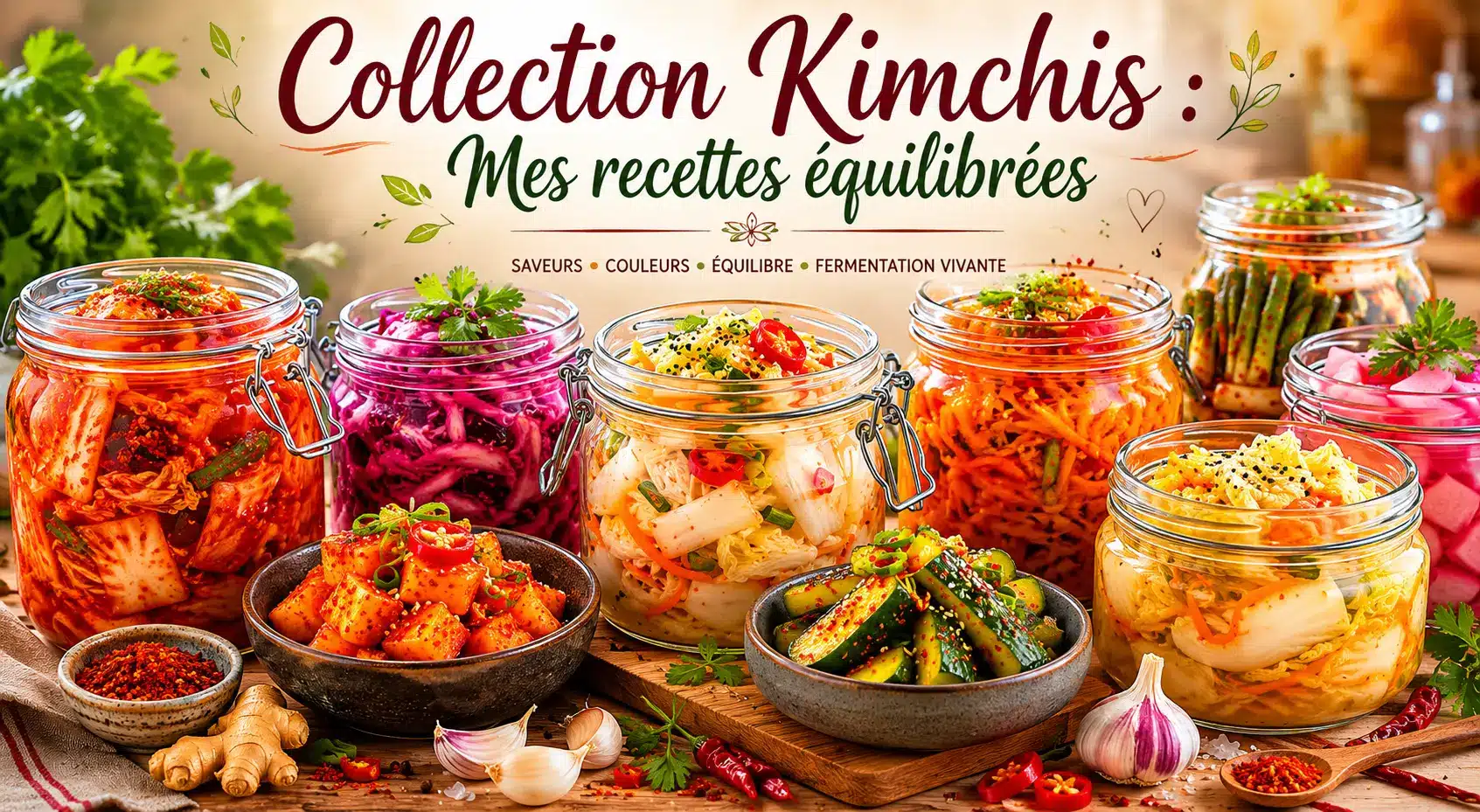 Collection Kimchis : Mes recettes équilibrées