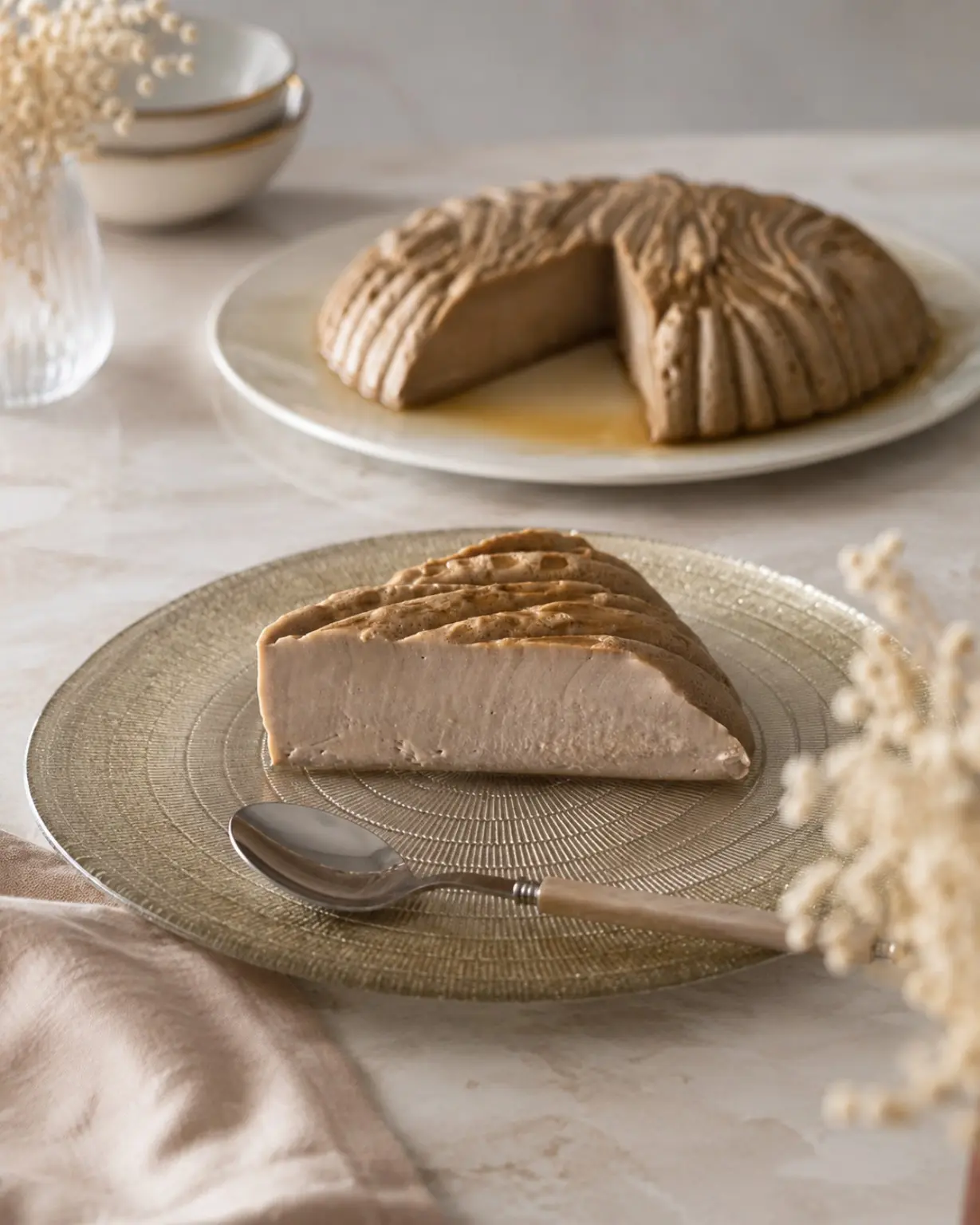 Flan moka profond