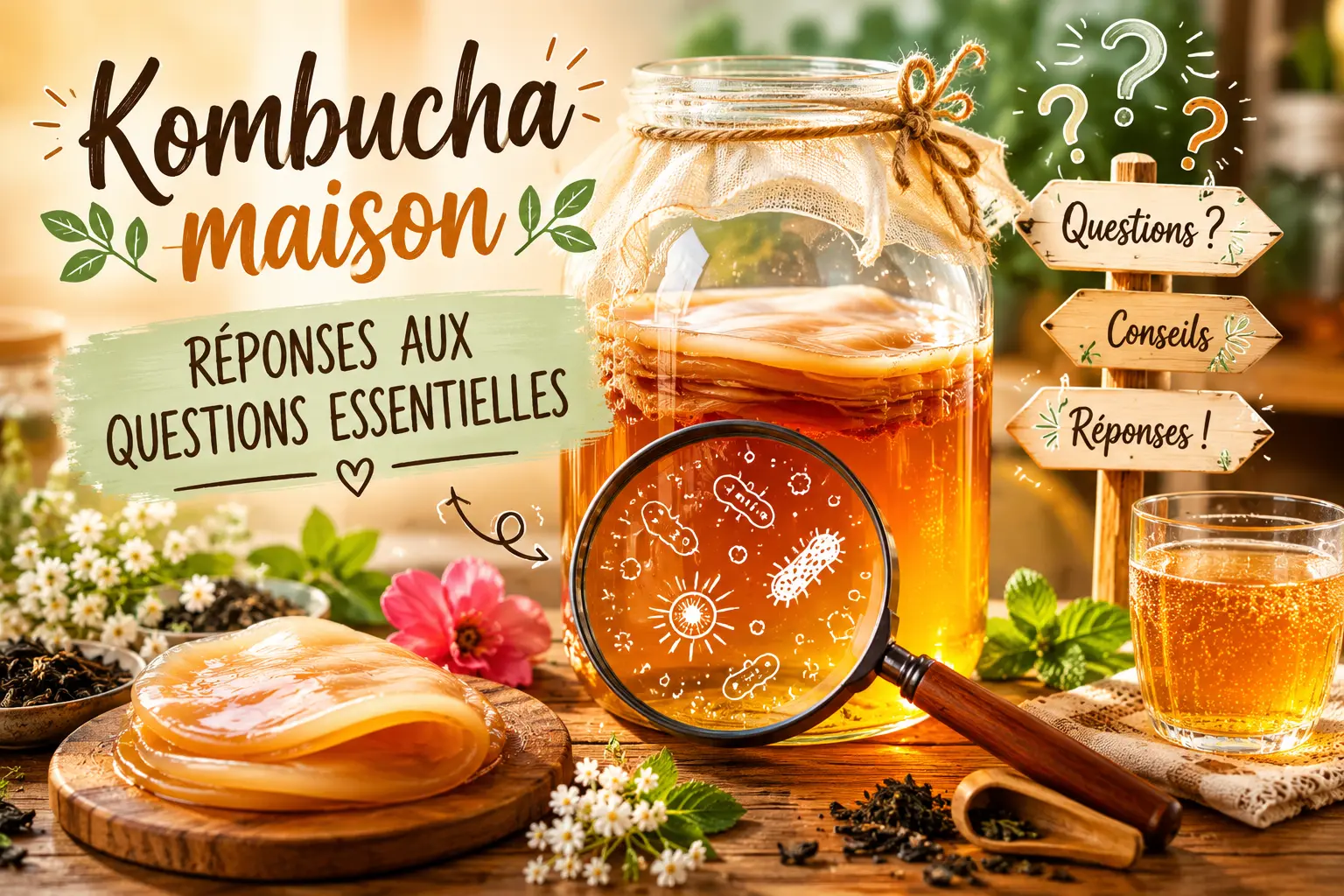 Kombucha maison : réponses aux questions essentielles
