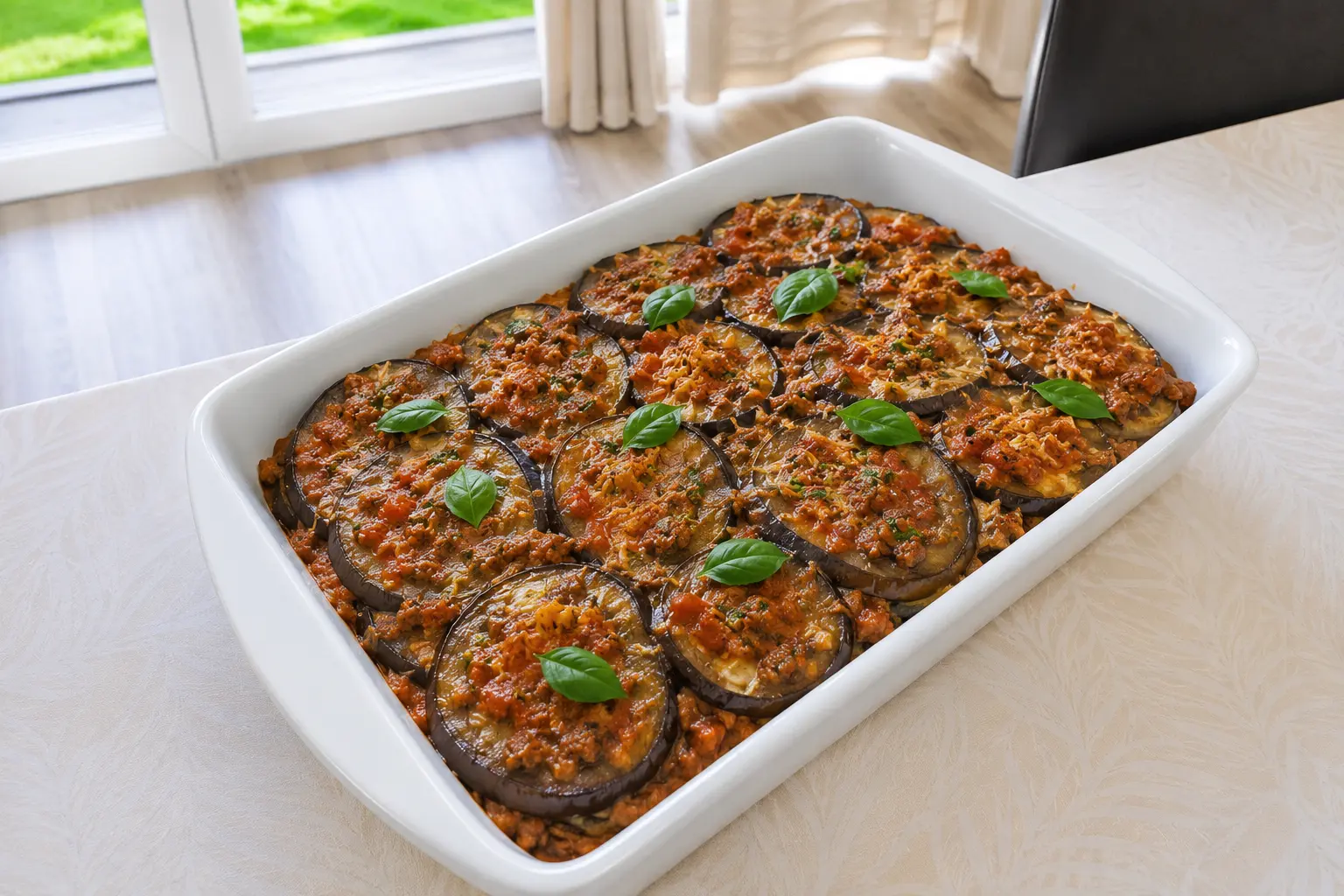 Aubergines parmigiana au ragoût bolognais
