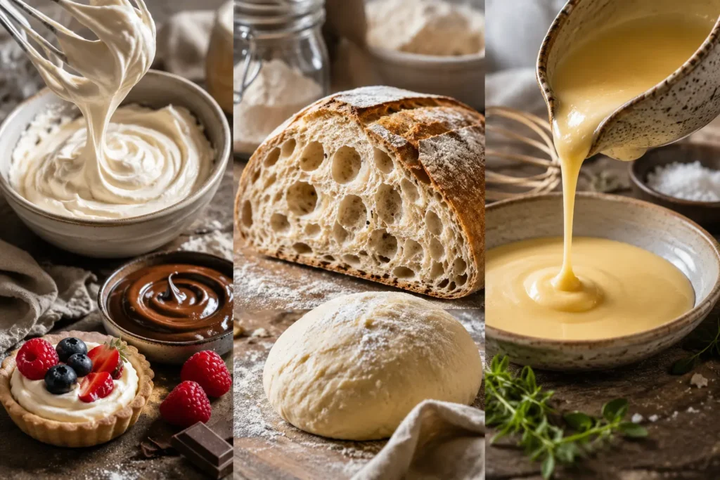 Texture et structure illustrées par une assiette équilibrée associant légumes, protéines, céréales et légumineuses, où chaque ingrédient participe à l'équilibre de la préparation.