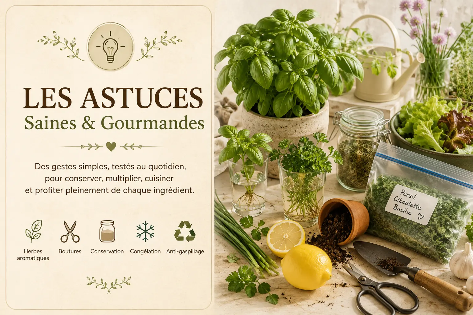 LES ASTUCES SAINES & GOURMANDES