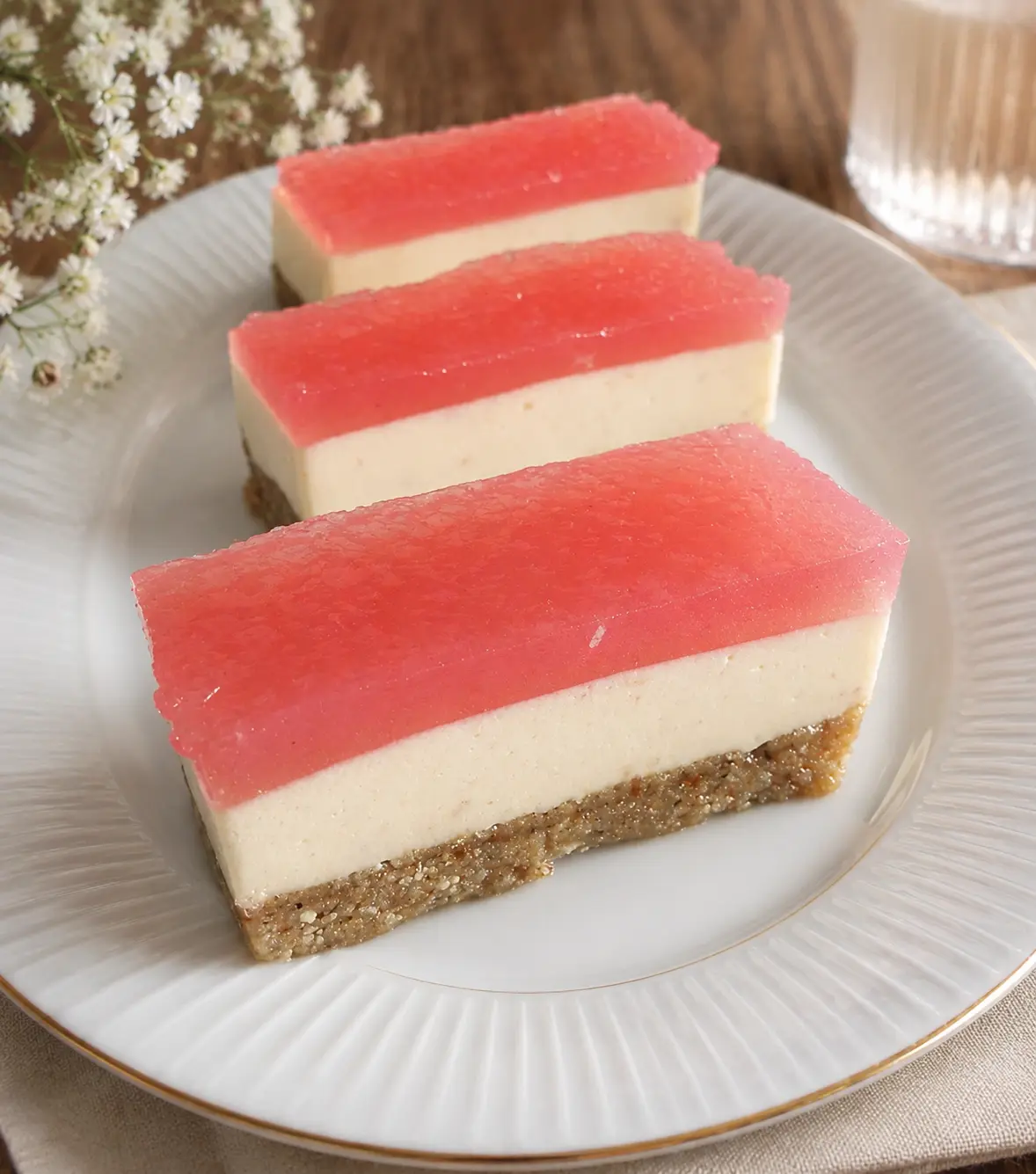 Entremets litchi rose