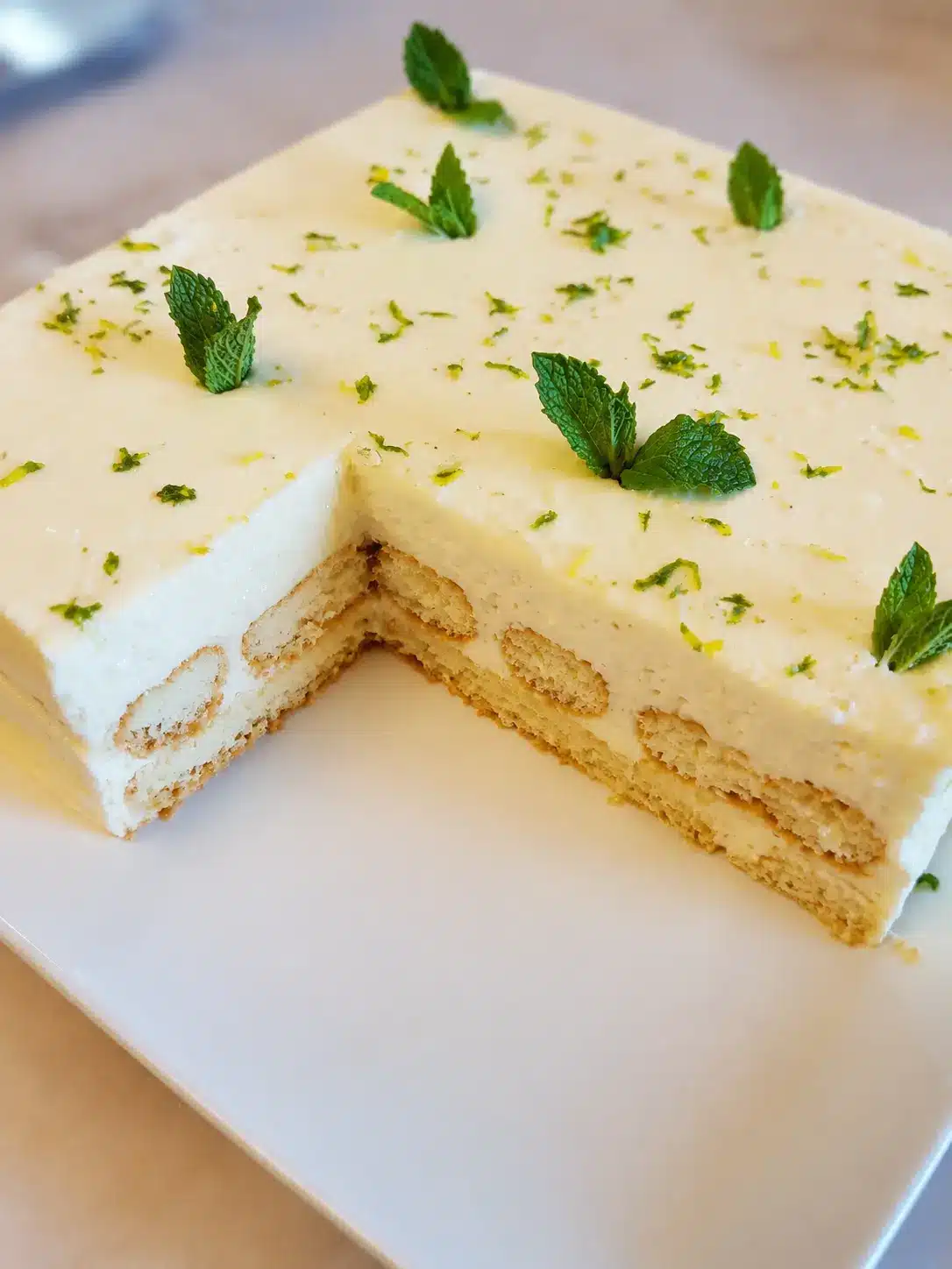 Tiramisu citron menthe